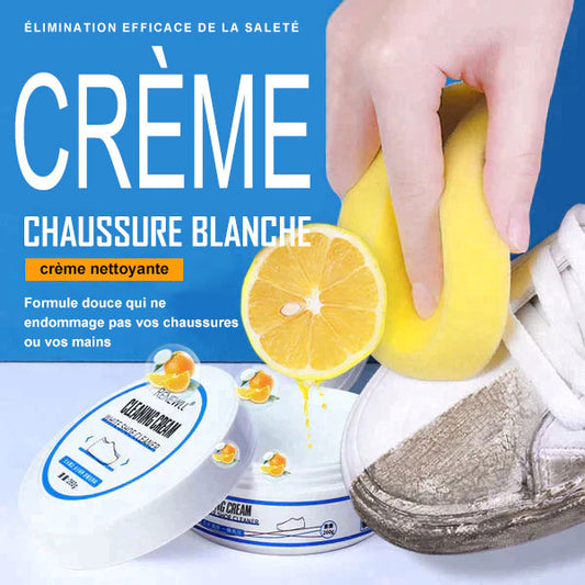 🌟 Des chaussures propres comme l'éclair : crème blanche nettoyante pour chaussures pour une propreté éclatante !