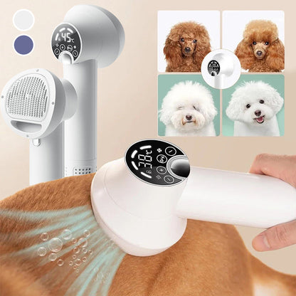 😊Sèche-cheveux pour animaux de compagnie à faible bruit avec brosse lissante