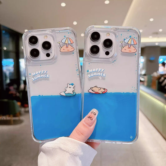 🔥🔥🔥Etui de téléphone portable pour le surf d'un animal mignon