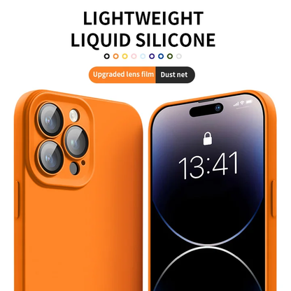 👔Coque iPhone tout compris en silicone liquide version 2.0 avec protection d'objectif