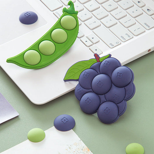 Creative Detachable 3D Grapes & Peas Cute Fridge Magnets