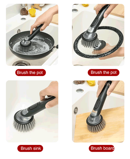 ✨✨Brosse à récurer multifonctionnelle à ajout automatique de liquide🔥