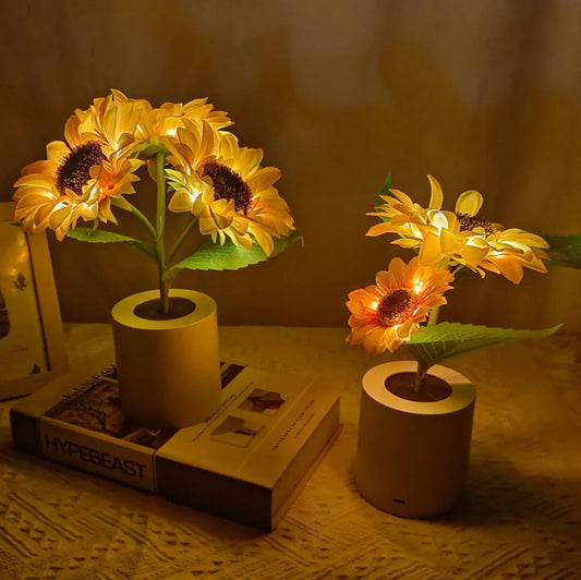 ? Sunflower led simulation small night light ?