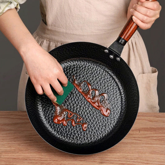 🔥50% de réduction - Aujourd'hui seulement !  🔥Uncoated Non -Sticking Iron Skillet Frying Pan