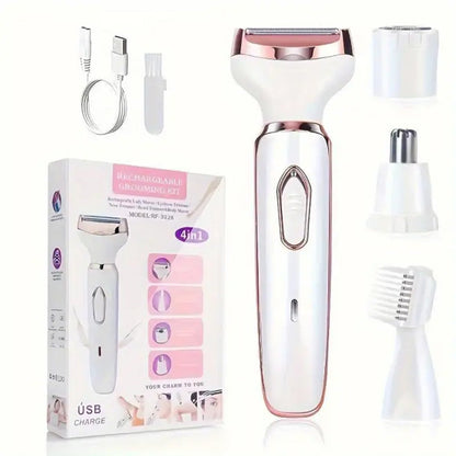 🔥🔥4-In-1 Electric Cordless Lady Body Hair Shaver