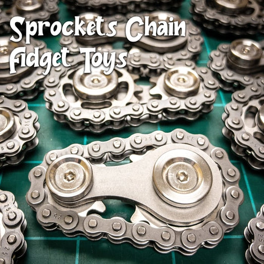 🙌Livraison gratuite⚙️SPROCKETS CHAÎNE DE VÉLO FIDGET SPINNER TOY