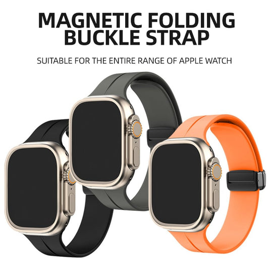 🔥Bande pliante magnétique en silicone pour Apple Watch🔥