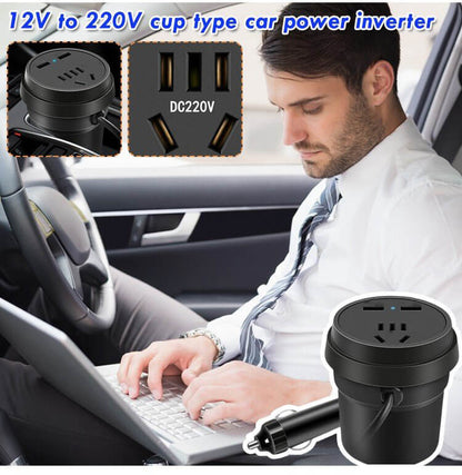 Cup voiture onduleur source de charge rapide QC 3.0