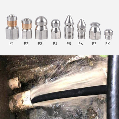 🔥vente à chaud🔥Buse de nettoyage des égouts en acier inoxydable