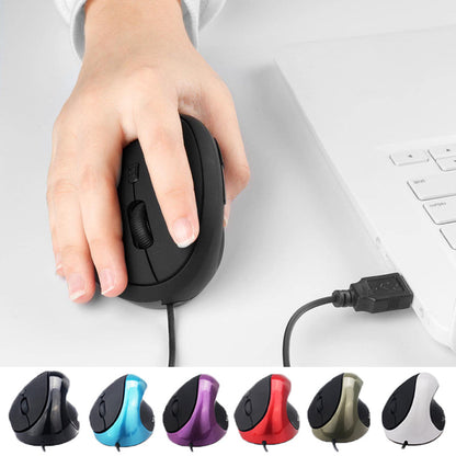 Souris verticale filaire ergonomique avec 3 modes DPI, 6 boutons