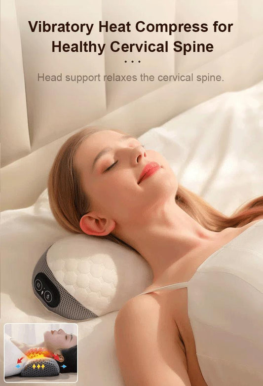 2024 Vente à chaud💖Breathable Memory Foam Heated Vibrating Neck Massager